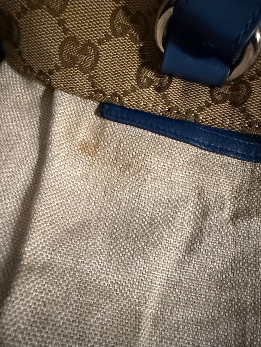 AUTHENTIC Gucci Beige GG Supreme Canvas Icon Bit Tote with dust bag - Picture 9 of 13